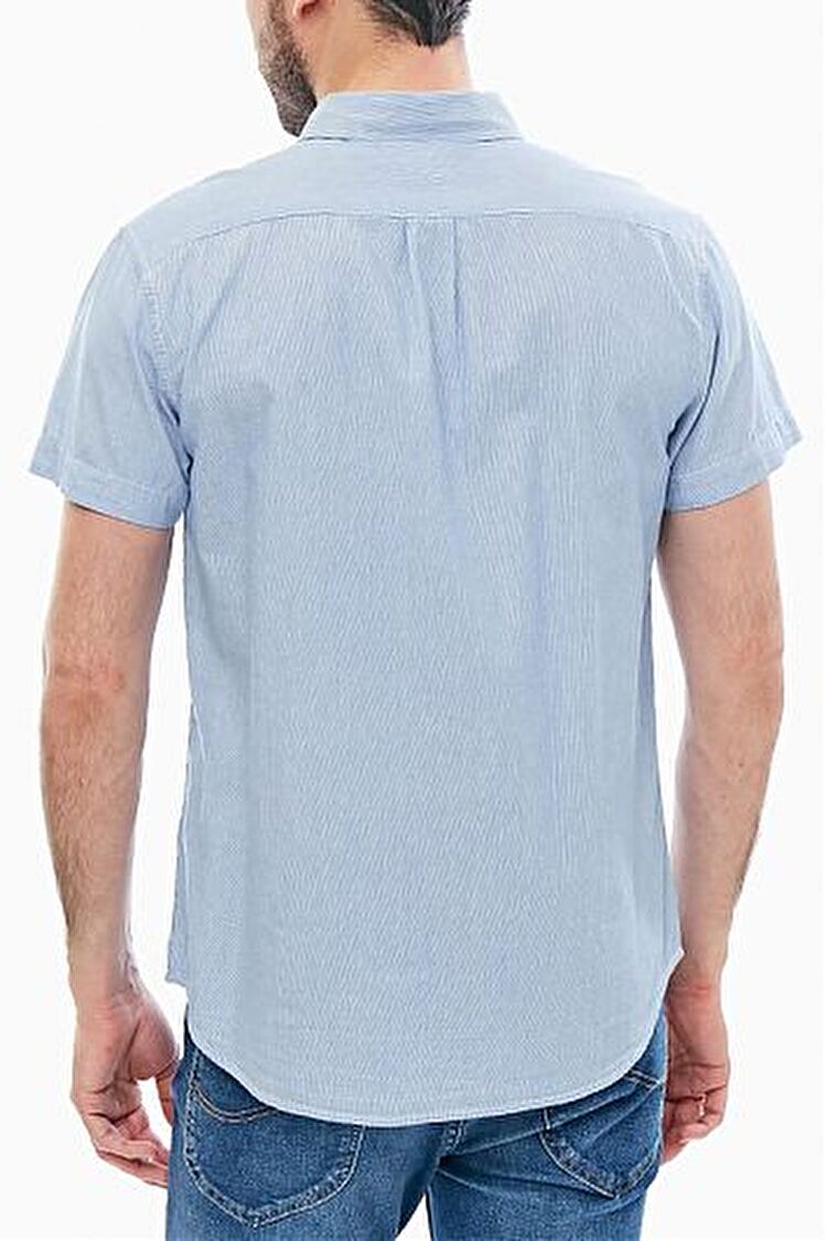 Рубашка Wrangler 1 Pocket Shirt Regular Fit (W58604M86) Голубой