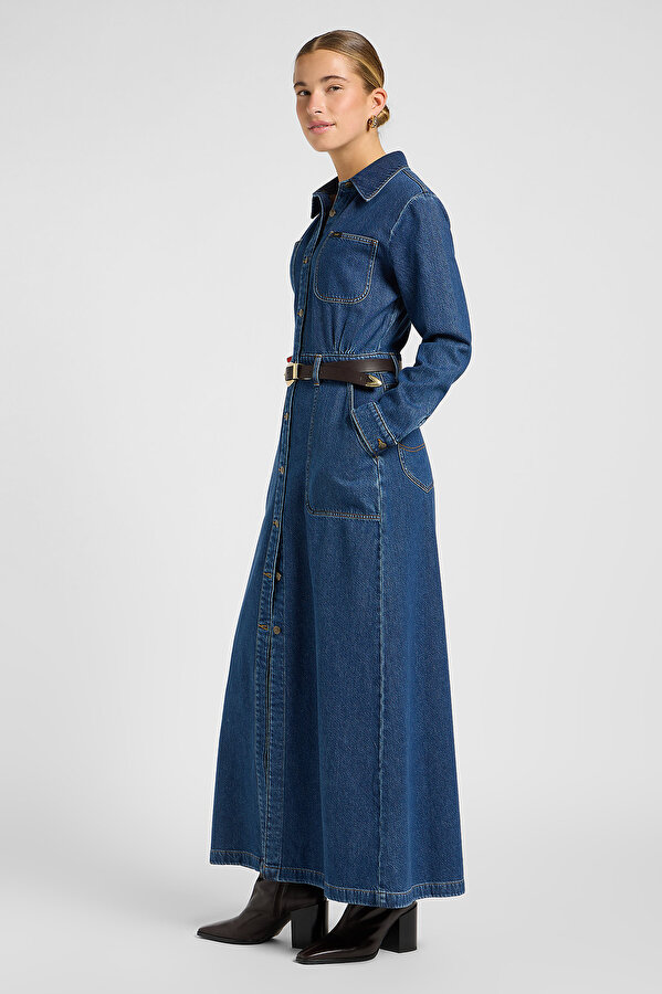 Платье LEE MAXI DENIM UTILITY DRESS Regular Fit (112370993) Синий