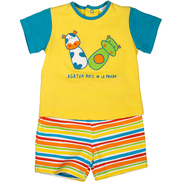 Костюм: Футболка, шорти AGATHA RUIZ DE LA PRADA Agatha baby (7594) Різнокольоровий