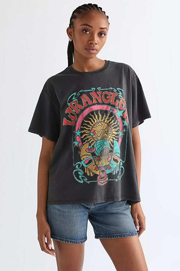 Футболка Wrangler Girlfriend Tee Regular Fit (112378023) Чорний