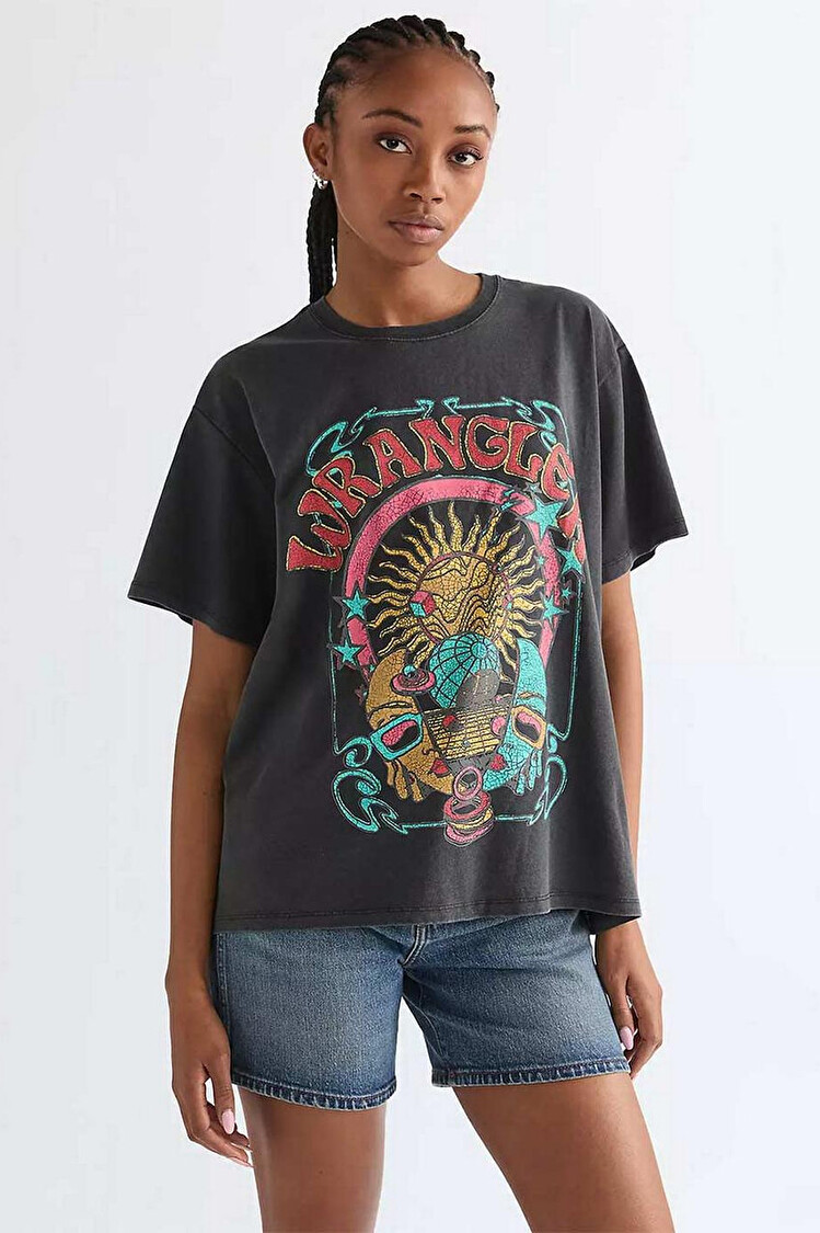Футболка Wrangler Girlfriend Tee Regular Fit (112378023) Чорний