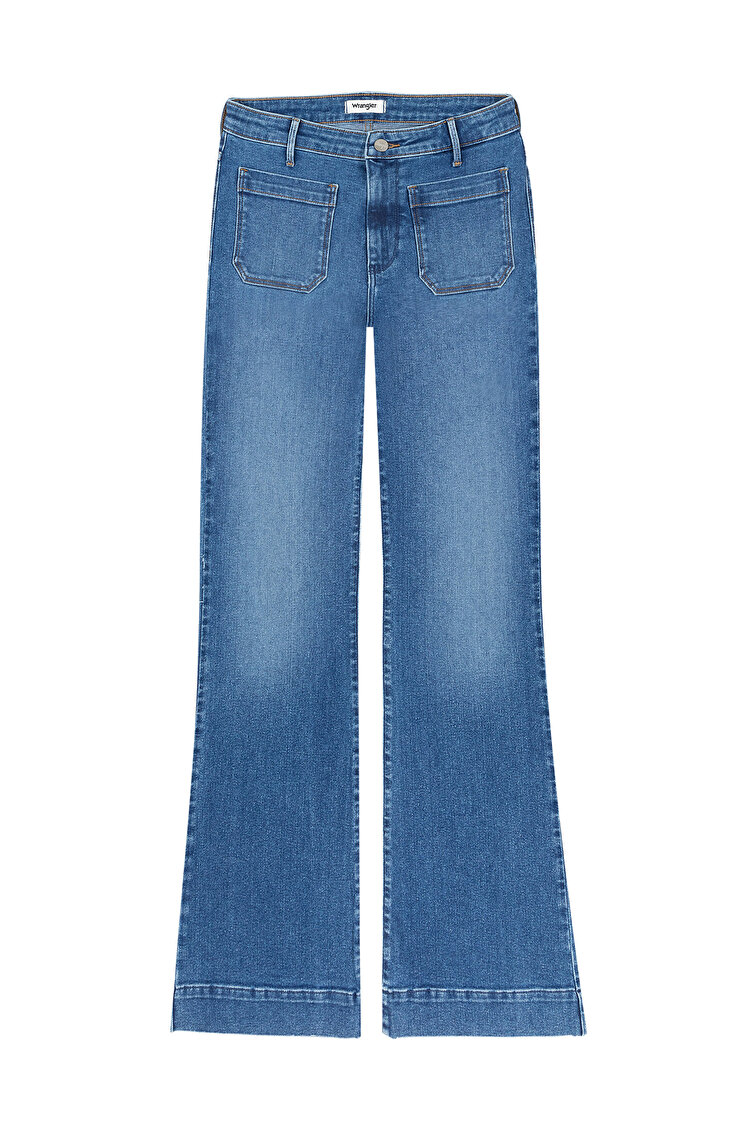 Джинсы Wrangler FLARE Flare (112332419) Синий