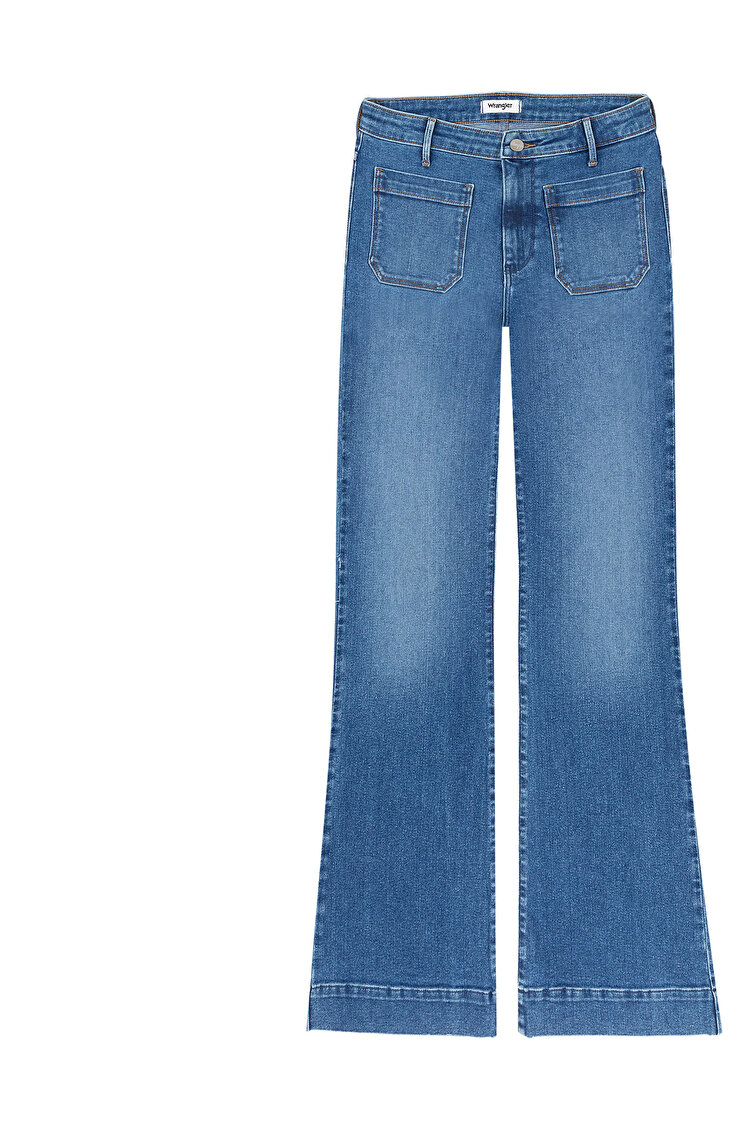 Джинси Wrangler FLARE Flare (112332419) Синій