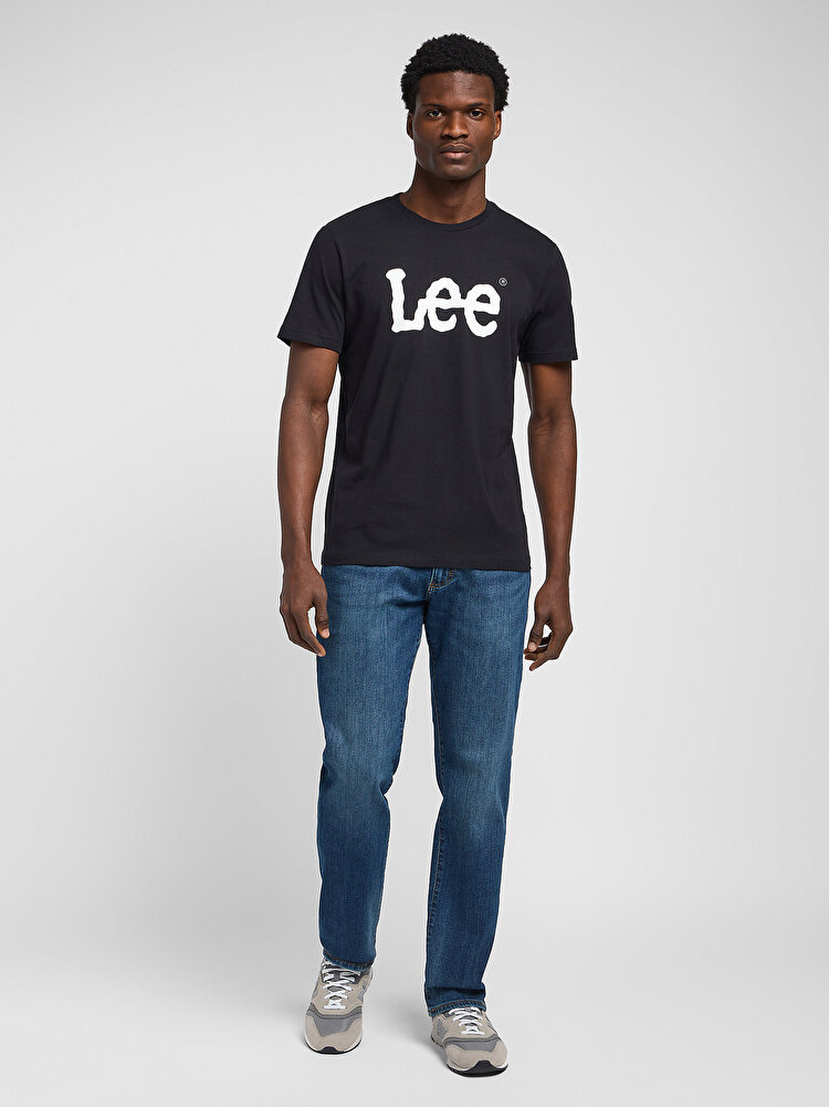 Футболка LEE WOBBLY LOGO TEE Regular Fit (112116120) Чорний