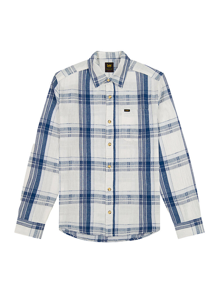 Сорочка LEE Leesure Shirt Regular Fit (112377249) Блакитний