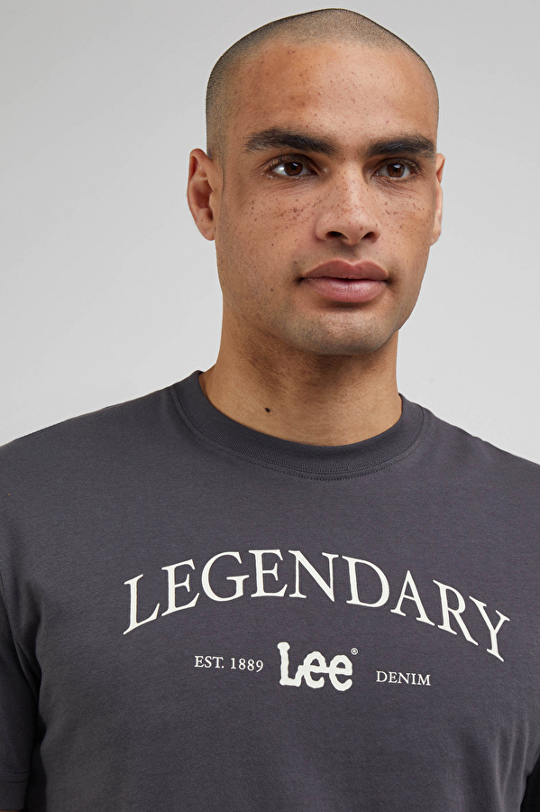 Футболка LEE Legendary Tee Washed black (112339098) Темно-серый