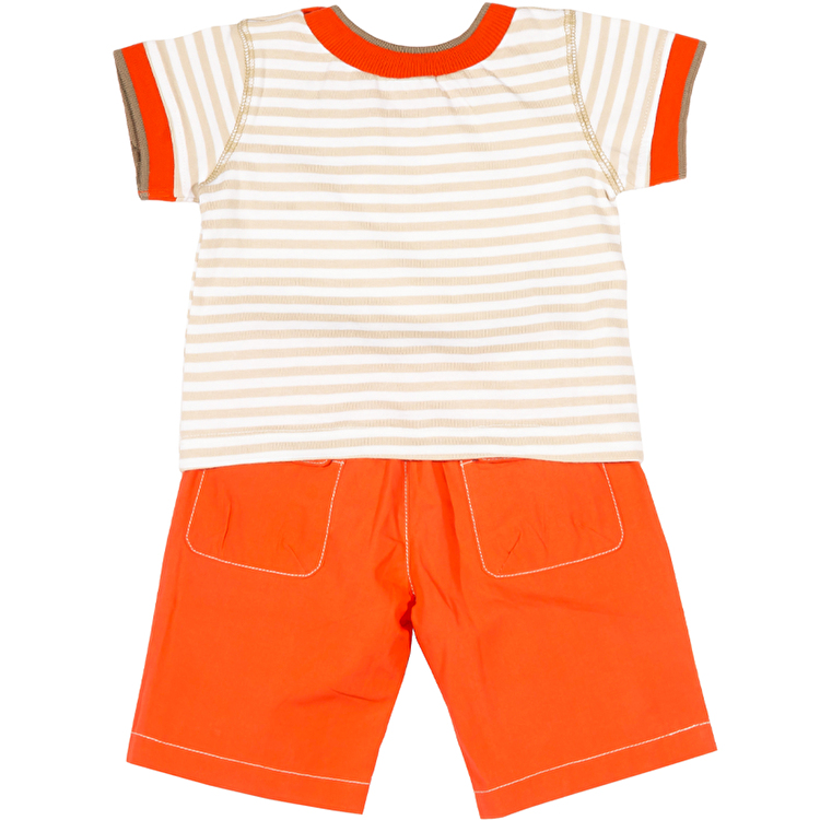 Комплект: Футболка та шорти CRI-CRI (1137) Бежевий