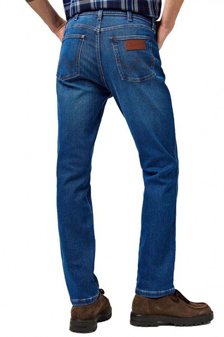 Джинсы Wrangler Larston Slim Fit (112378853) Голубой