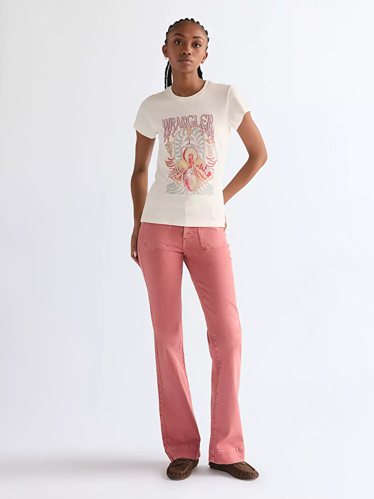 Футболка Wrangler SHRUNKEN BAND TEE Slim Fit (112378024) Белый