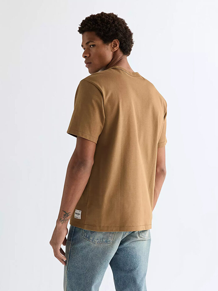 Футболка Wrangler SS SOLID TEE Relaxed Fit (112378013) Коричневий