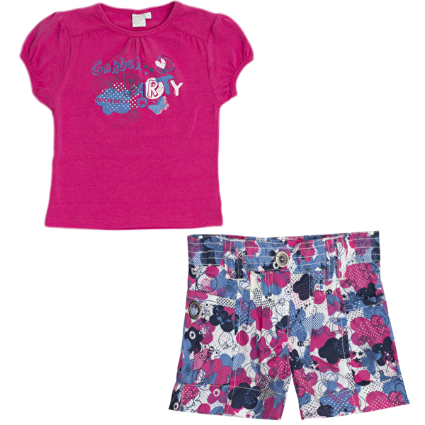 Комплект: Футболка та шорти Losan Mc baby girls (016801604/134) Темно-рожевий
