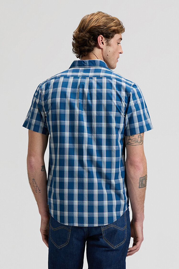 Рубашка LEE LEE BUTTON DOWN SS Regular Fit (112376549) Голубой