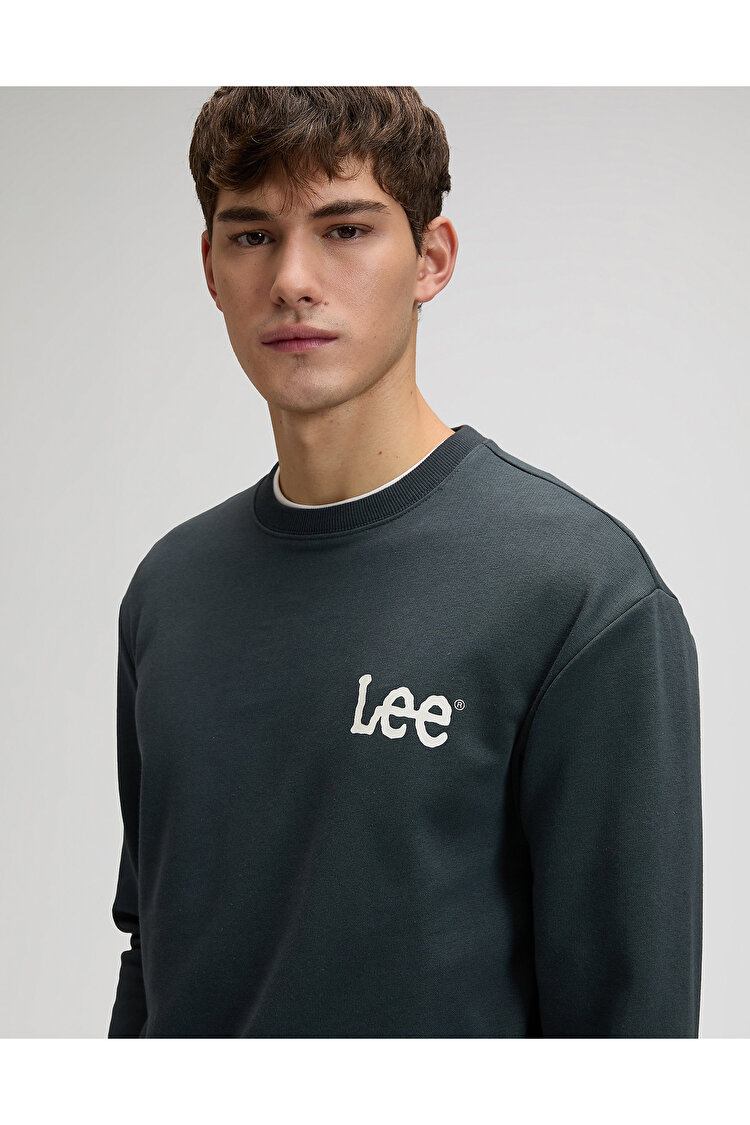 Свитшот LEE WOBBLY LEE SWS Regular Fit (112376439) Черный