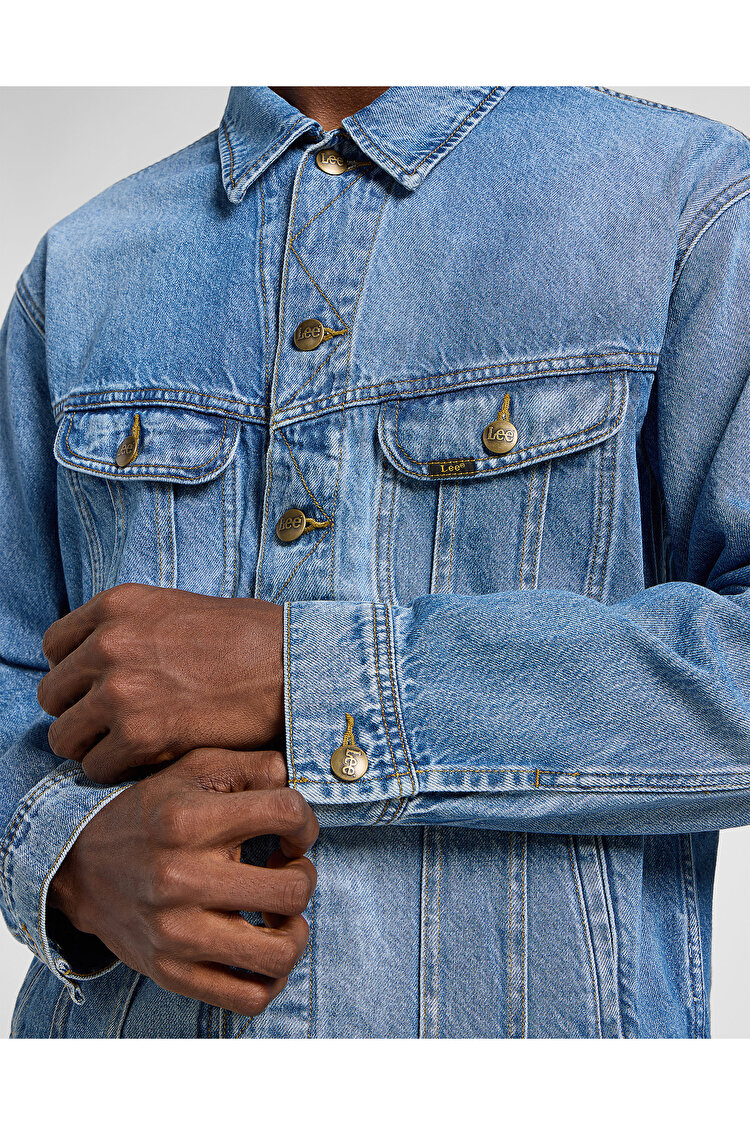 Куртка джинсовая LEE RELAXED RIDER JACKET Relaxed Fit (112364153) Голубой