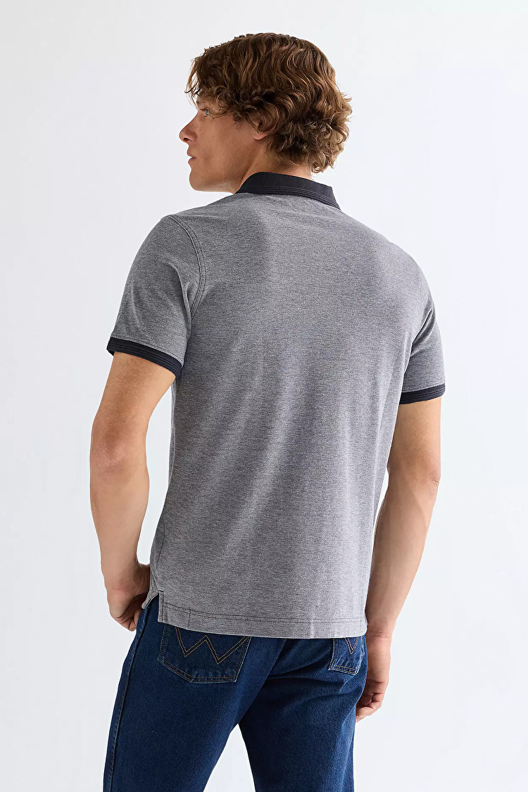 Поло Wrangler REFINED POLO SHIRT Regular Fit (112377997) Блакитний