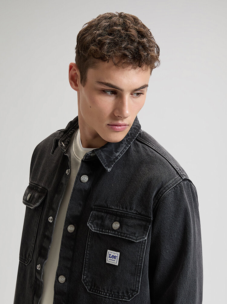 Верхня сорочка LEE WORKWEAR OVERSHIRT Relaxed Fit (112376601) Чорний