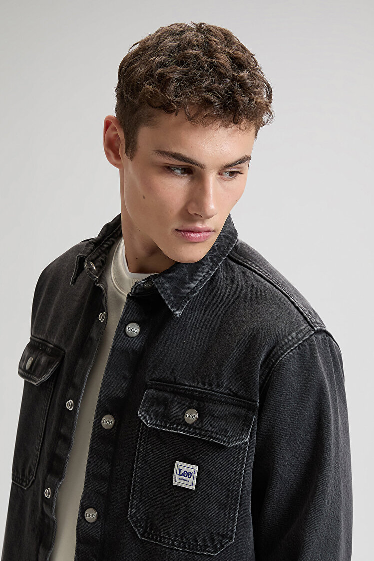 Верхня сорочка LEE WORKWEAR OVERSHIRT Relaxed Fit (112376601) Чорний