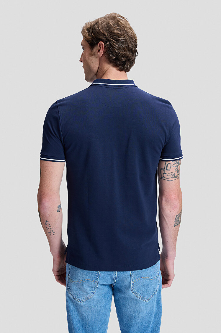 Поло LEE Pique Polo Regular Fit (112113693-L61ARL35) Темно-синій