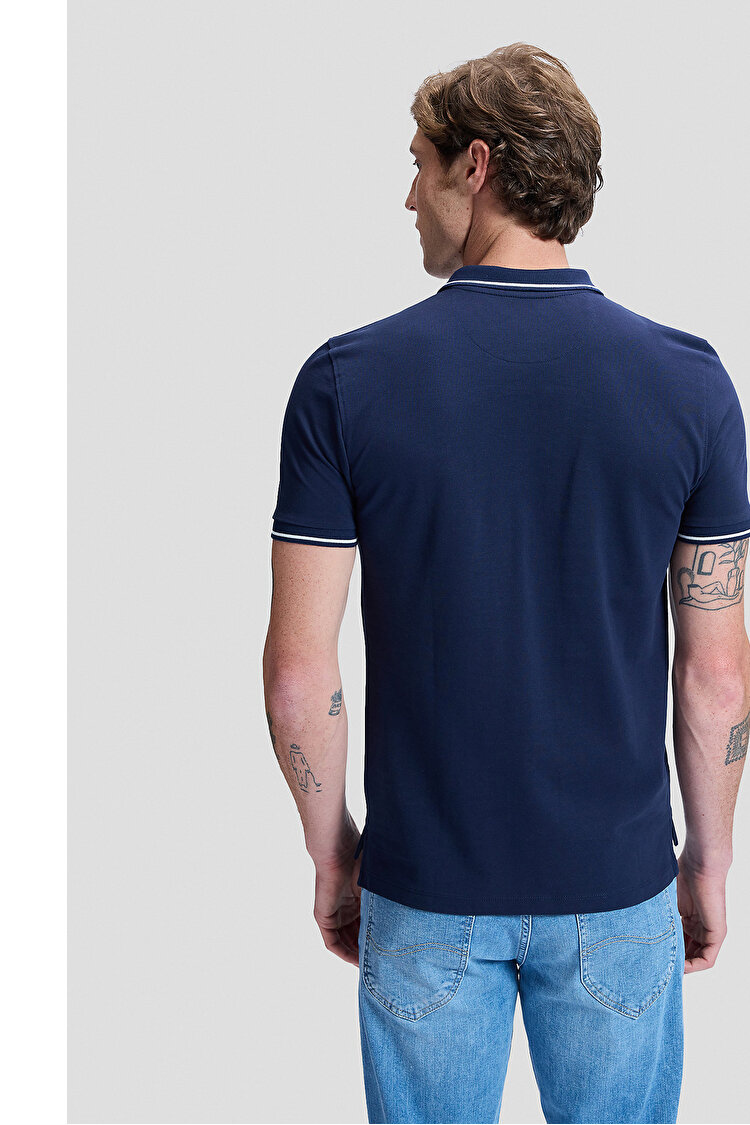 Поло LEE Pique Polo Regular Fit (112113693-L61ARL35) Темно-синій