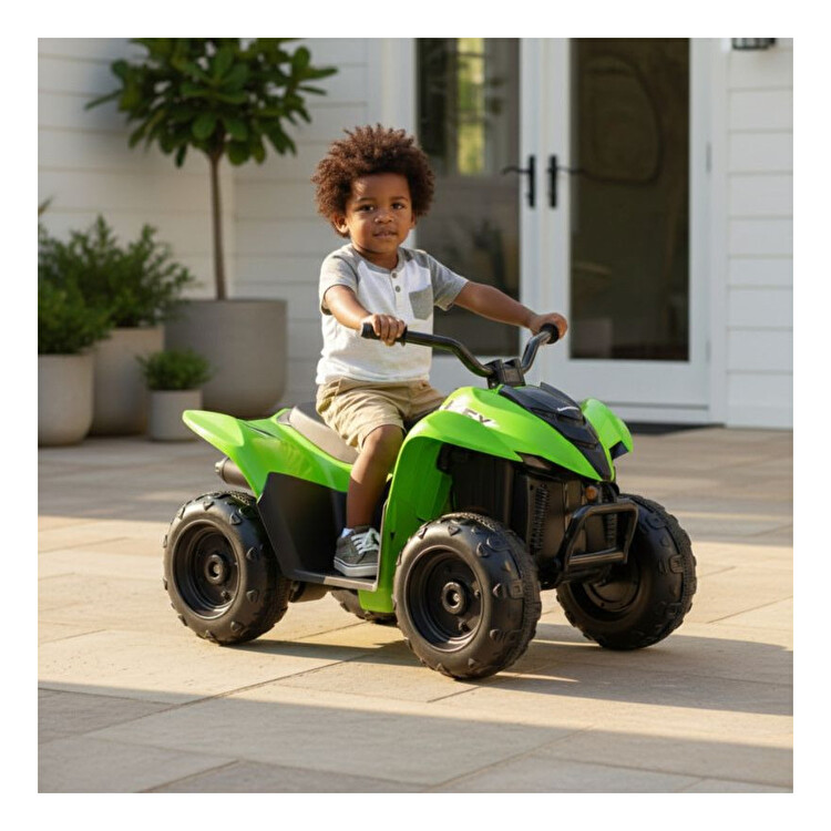 Квадроцикл KAWASAKI KFX90 12V GREEN QUAD INJUSA (77015/211)