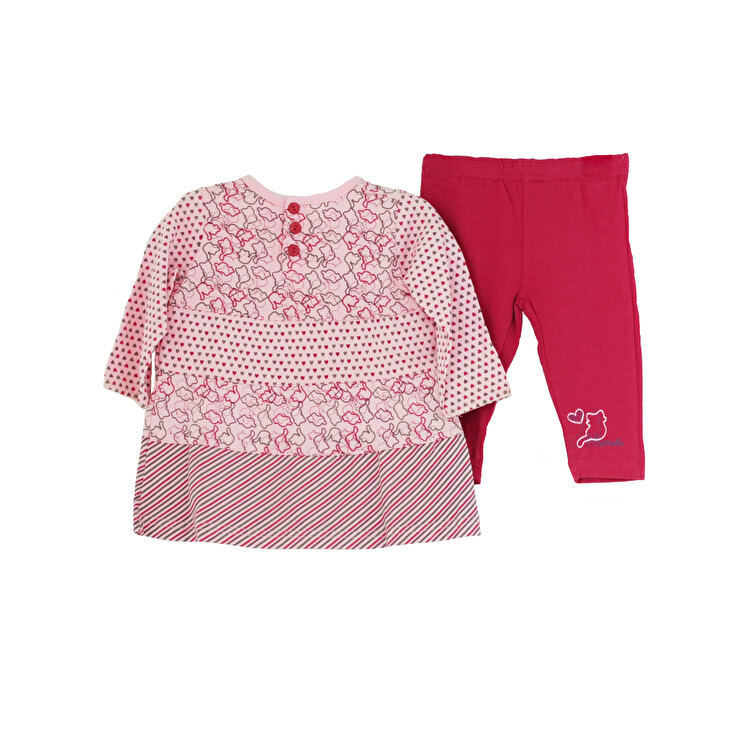 Комплект: Сукня та легінси Losan Mc baby girls (028-8008AD/230) Рожевий