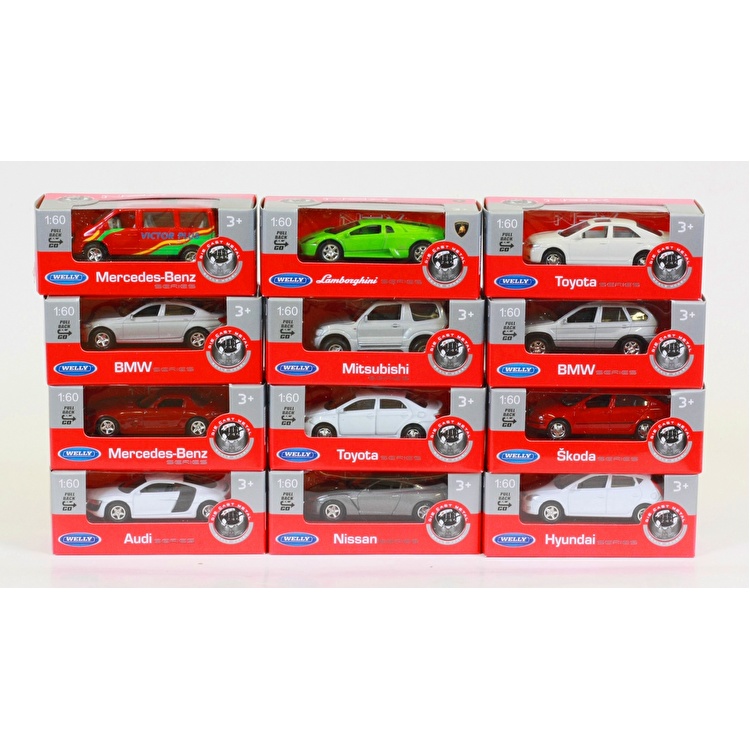 Модель автомобіля 12 model assorted 1:60-64 Welly 58120-24WD-IN-14