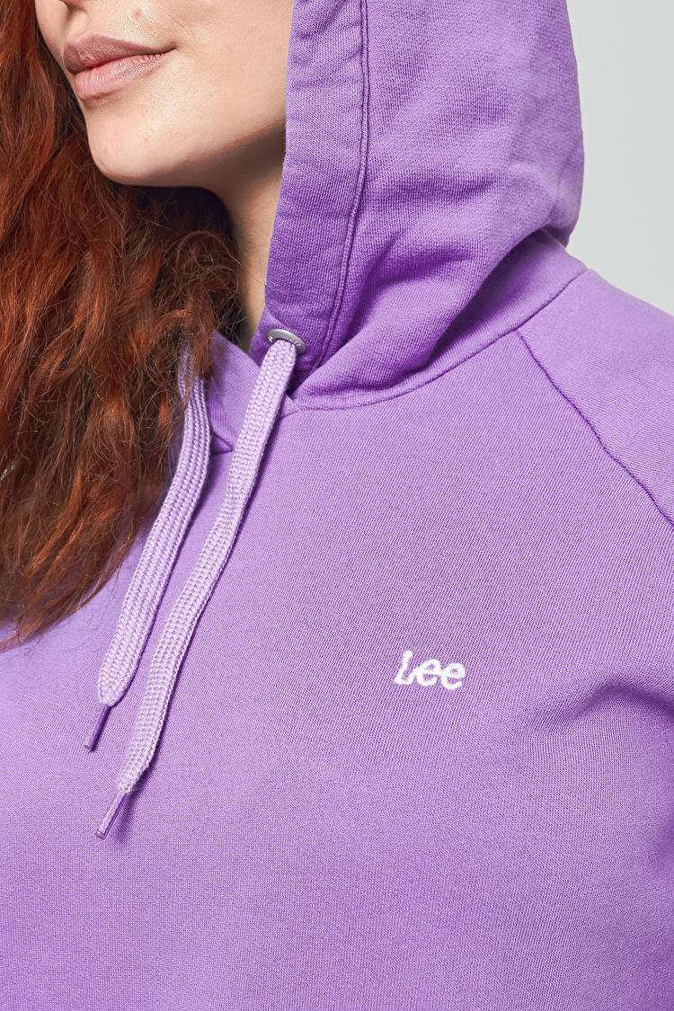 Худі LEE Essential Hoodie Relaxed Fit (L53WTXTI) Фіолетовий