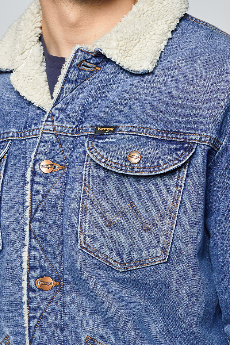 Шерпа Wrangler 124MJ Sherpa Regular Fit (W4MSUG10K) Голубой