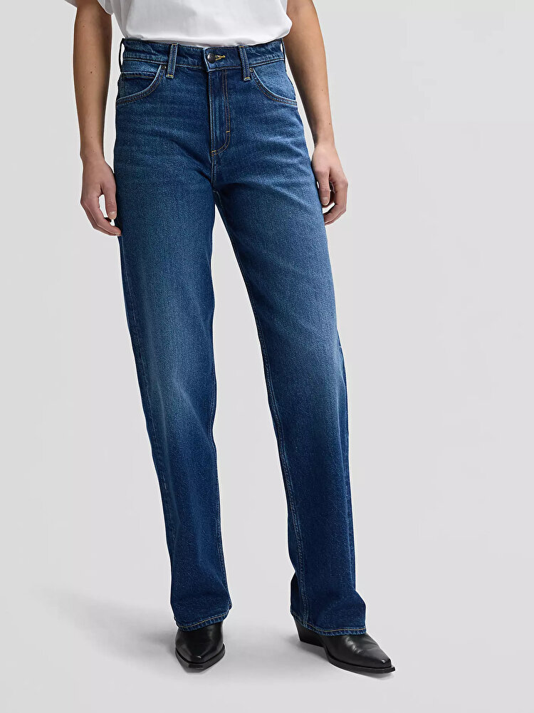 Джинси LEE RIDER LOOSE Loose Fit (112378933) Блакитний