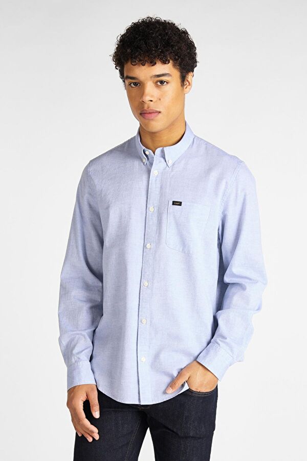 Рубашка LEE Long Sleeved Regular Fit (L880DFNJ) Голубой