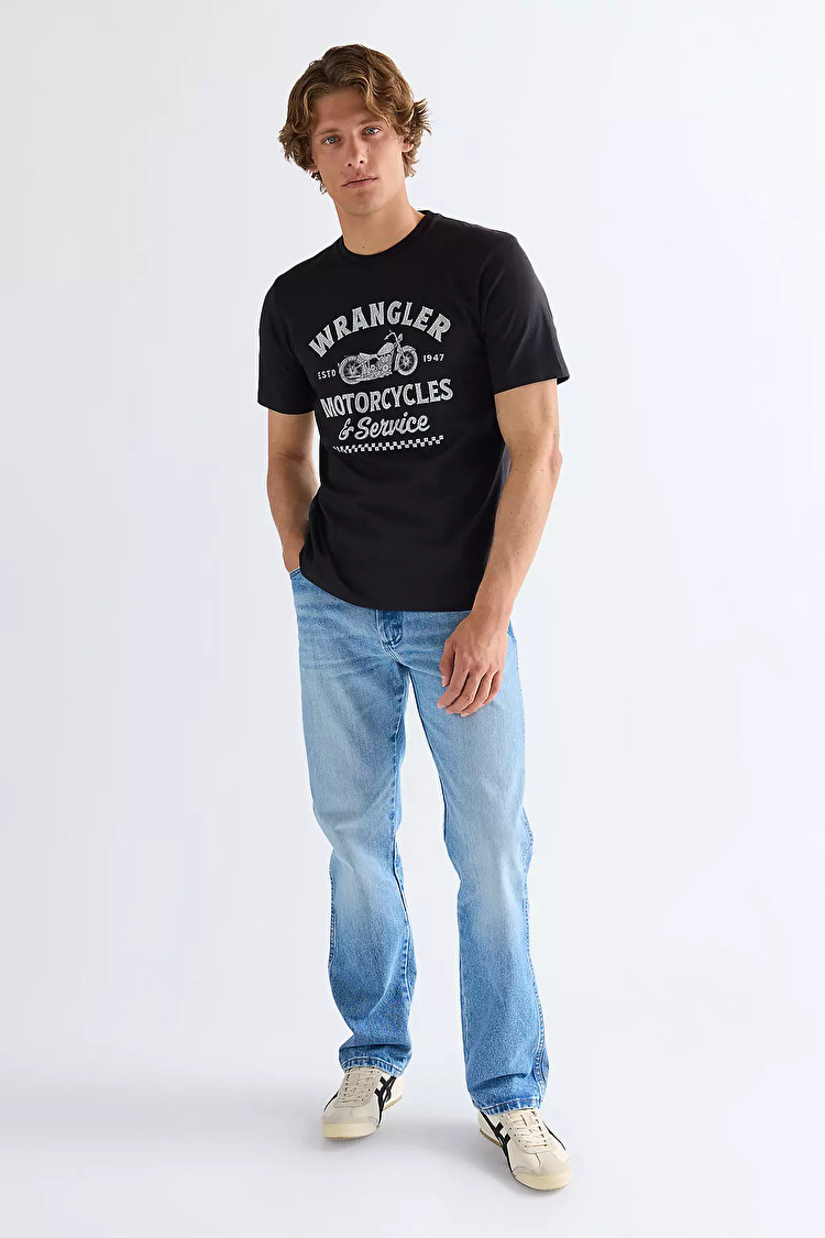 Футболка Wrangler Americana Tee Regular Fit (112377950) Черный