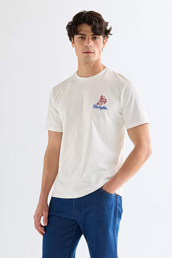 Футболка Wrangler EMBROIDERY TEE Regular Fit (112377987) Білий