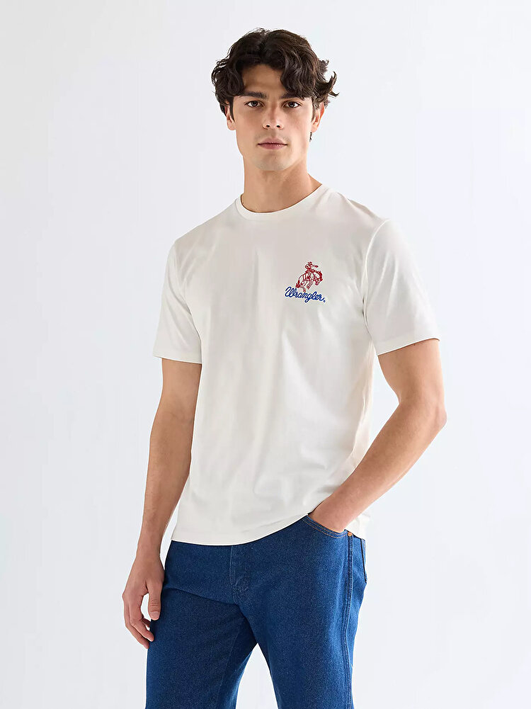 Футболка Wrangler EMBROIDERY TEE Regular Fit (112377987) Білий