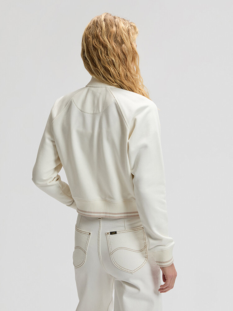 Свитшот на молнии LEE ZIP UP Relaxed Fit (112376983) Белый