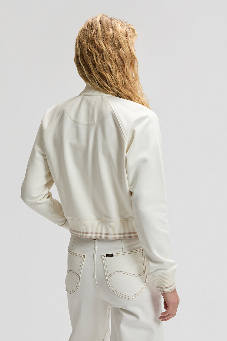 Світшот на блискавці LEE ZIP UP Relaxed Fit (112376983) Білий