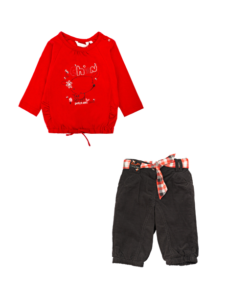 Костюм: Джемпер и брюки Losan Mc baby girls (028-8030AD/51) Красный