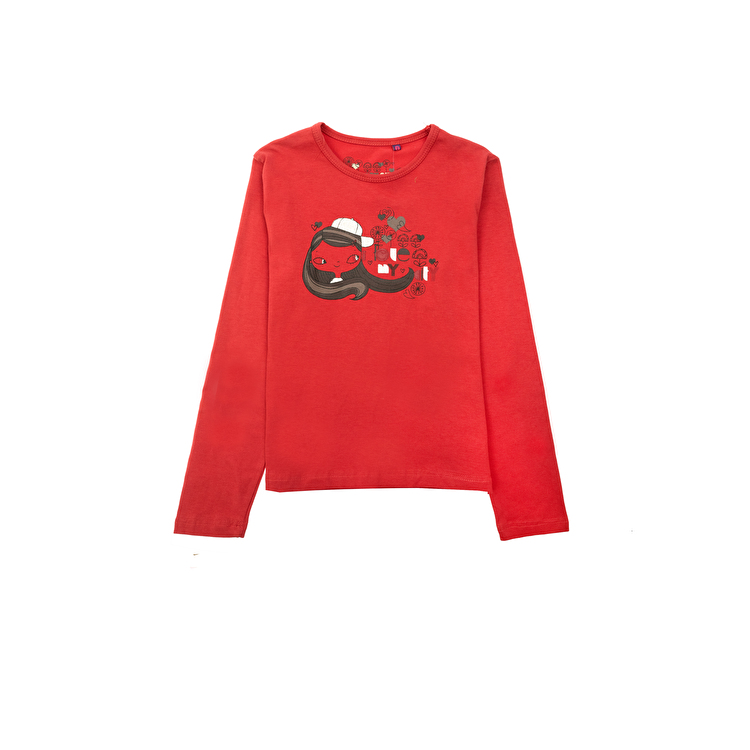 Футболка с длинным рукавом Losan Mc baby girls (026-1051AD/203) Вишневый