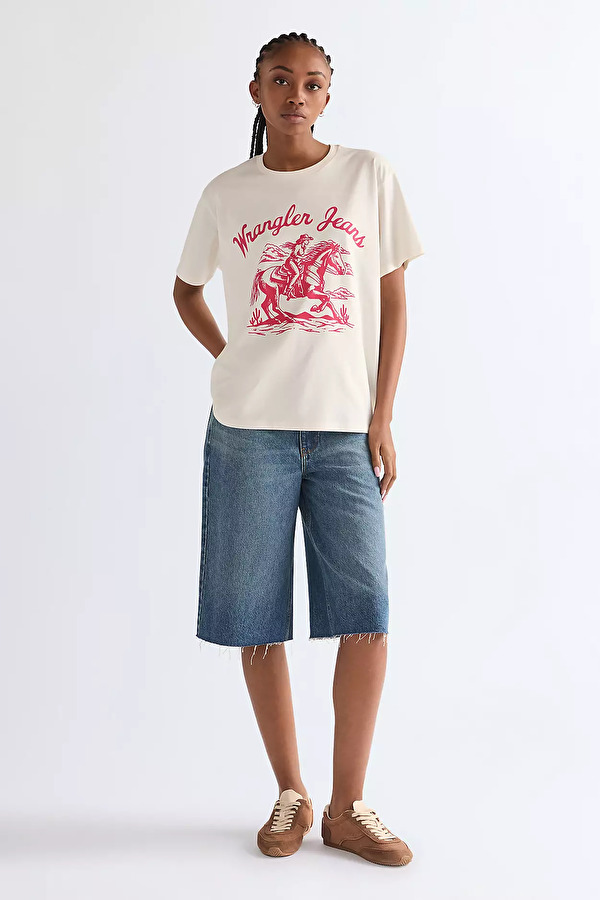 Шорты Wrangler LOW RISE JORT Loose Fit (112378218) Голубой