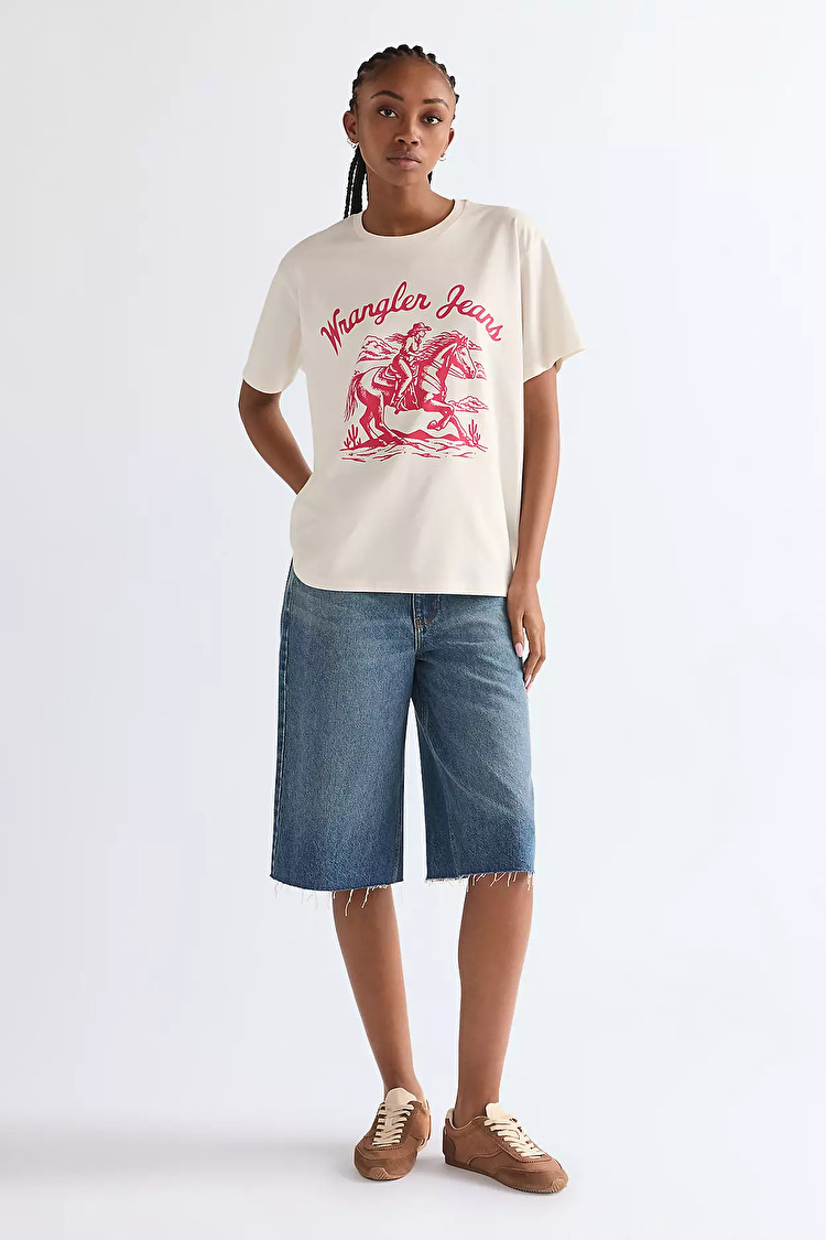 Шорты Wrangler LOW RISE JORT Loose Fit (112378218) Голубой