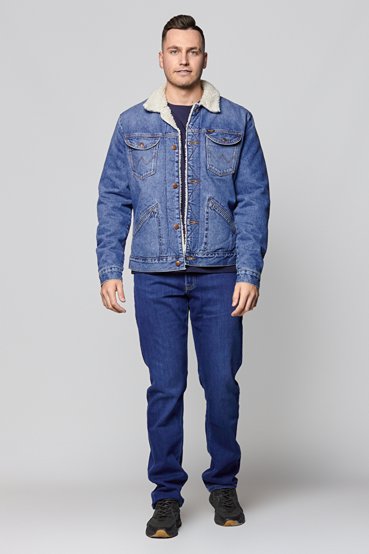 Шерпа Wrangler 124MJ Sherpa Regular Fit (W4MSUG10K) Голубой