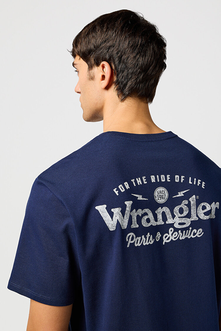 Футболка Wrangler Grafic Tee (112362367) Синий