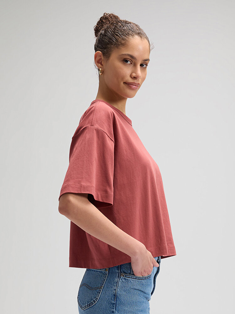 Футболка LEE LEE CRAFTED TEE Relaxed Fit (112377784) Коричневый