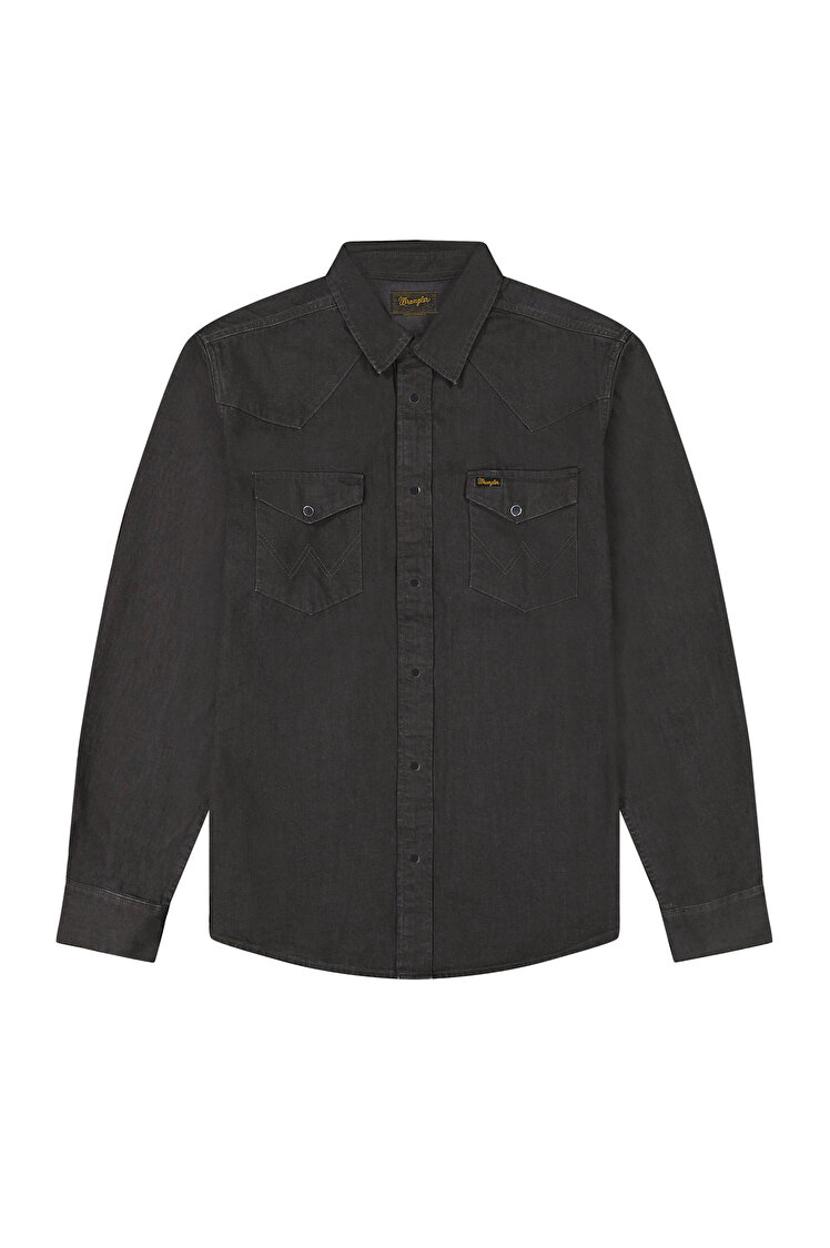 Рубашка Wrangler Western Shirt Regular Fit (112378427) Черный