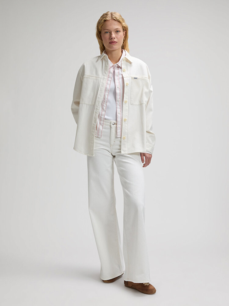 Верхняя рубашка LEE UTILITY OVERSHIRT Relaxed Fit (112377053) Белый