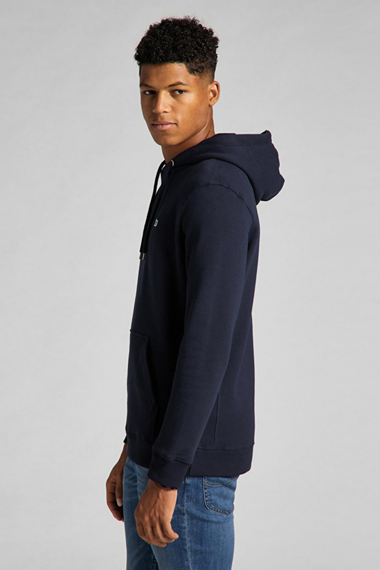 Худі LEE Plain Hoodie Regular Fit (L80YTJMA) Темно-синій