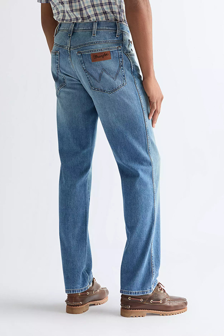 Джинси Wrangler Texas Regular Fit (112378690) Блакитний