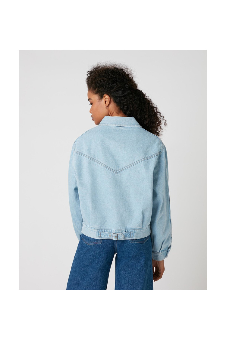 Куртка джинсовая Wrangler WESTERN UTILITY Relaxed Fit (W427MC25E) Голубой