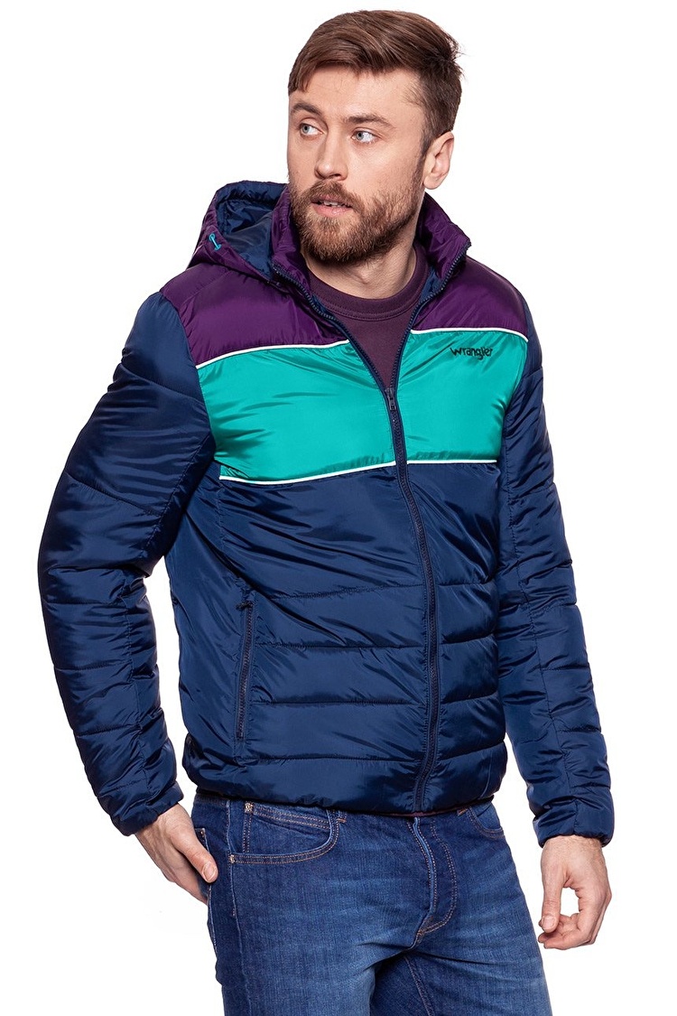 Куртка стеганная Wrangler 3 Colour Puffer Jacket Regular Fit (W4729WM35) Синий