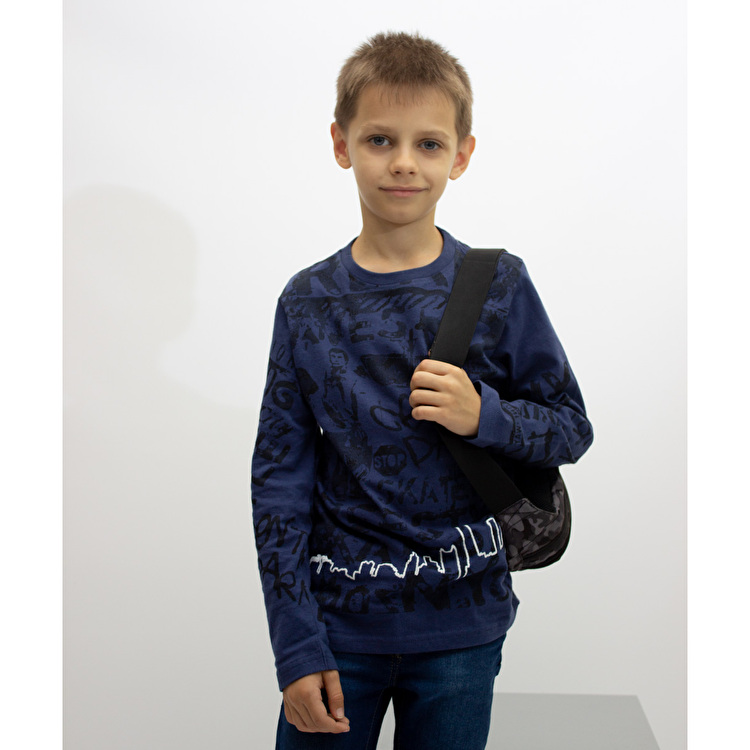 Футболка с длинным рукавом Losan Opt Junior (023-1006AA/33) Синий