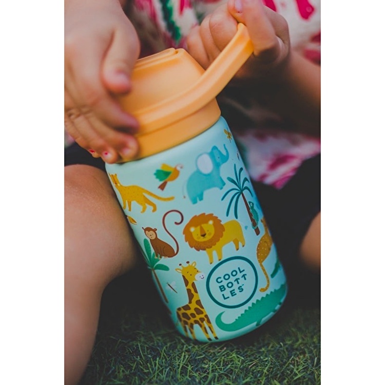 Термобутылка детская с силиконовым носиком COOL BOTTLES Wild crew 350 мл. (0417V)